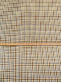 Chocolate/Dark Sand/Cream/Multi  100% Rayon Novelty Weave Suiting 60W