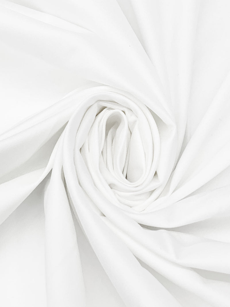 White Cotton/Lycra Stretch Sateen Bottom Weight 58W