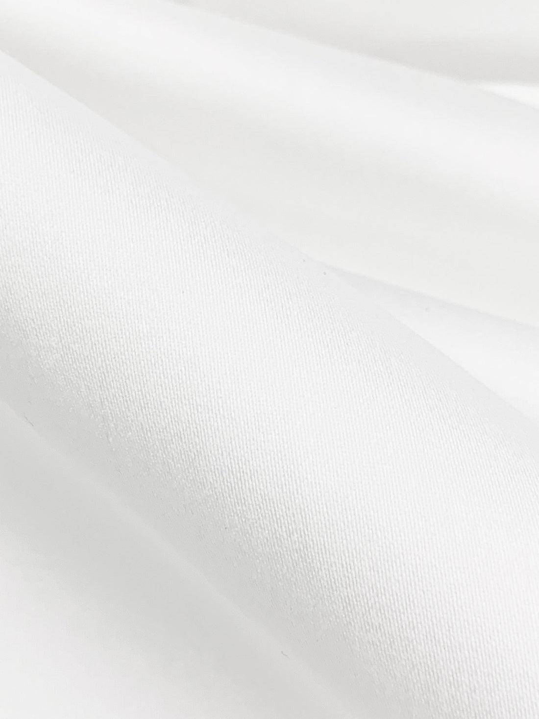White Cotton/Lycra Stretch Sateen Bottom Weight 58W