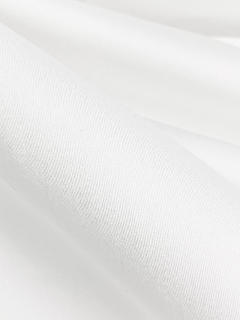White Cotton/Lycra Stretch Sateen Bottom Weight 58W