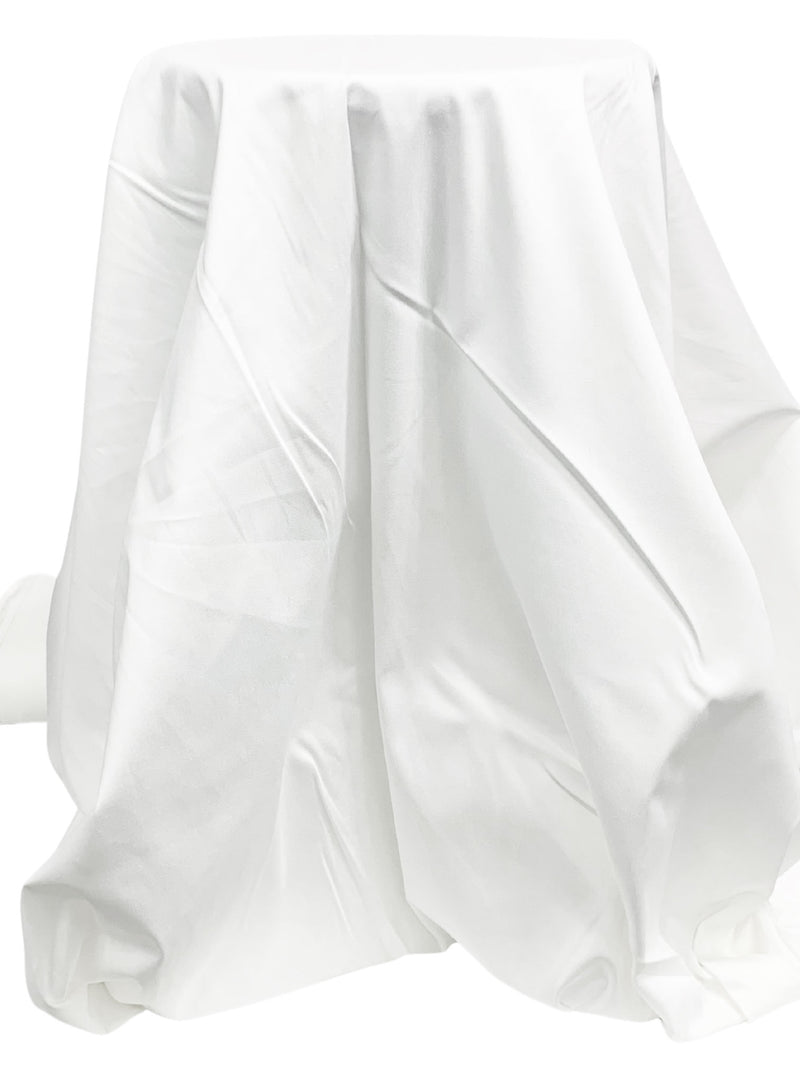 White Cotton/Lycra Stretch Sateen Bottom Weight 58W