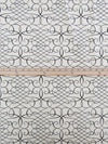 White Chocolate/Black 100% Cotton Meandering Scrolls Print Canvas 54W