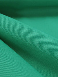 Irish Green Polyester/Lycra Stretch Twill Suiting - NY Designer - 52W