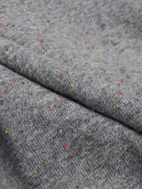 Heathered Gray/Multi 100% Cotton Speckled Jersey Knit - NY Designer - 56W