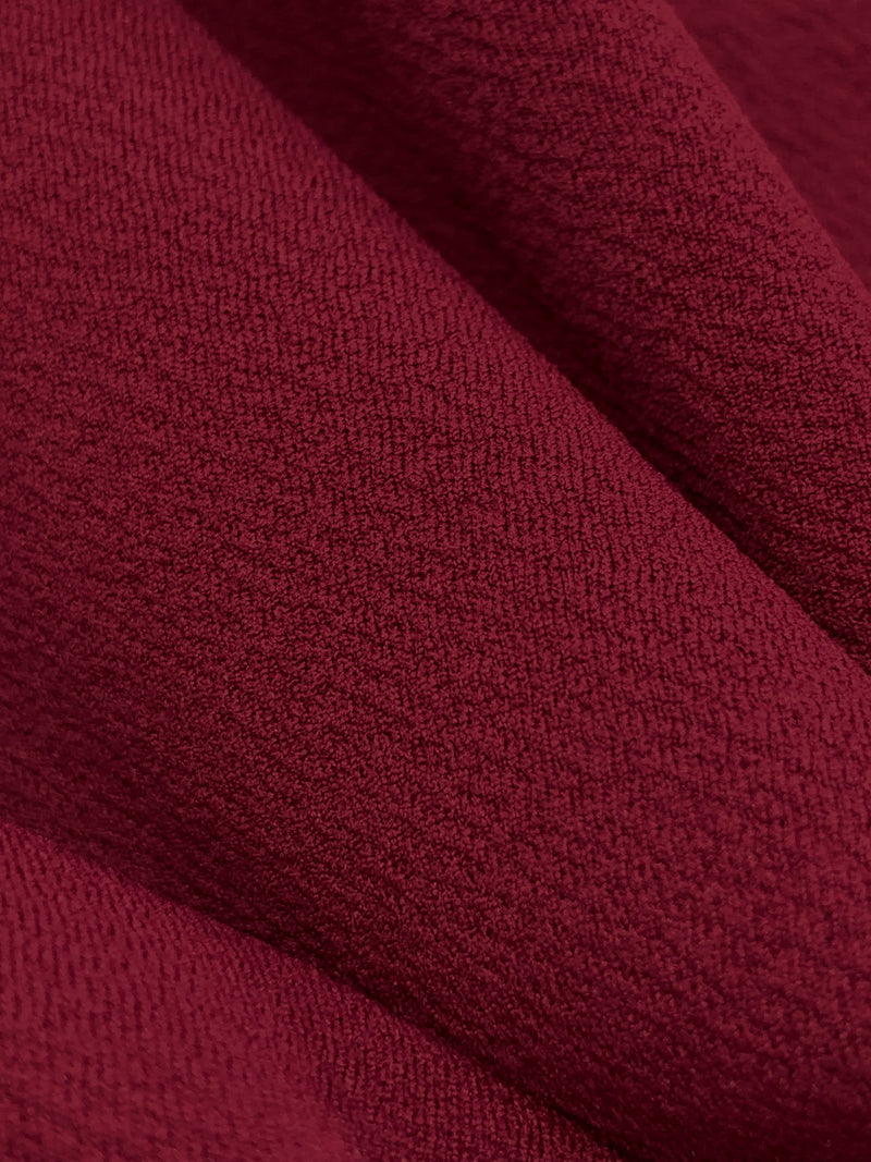 Claret Red Polyester/Lycra Liverpool Double Knit 58W