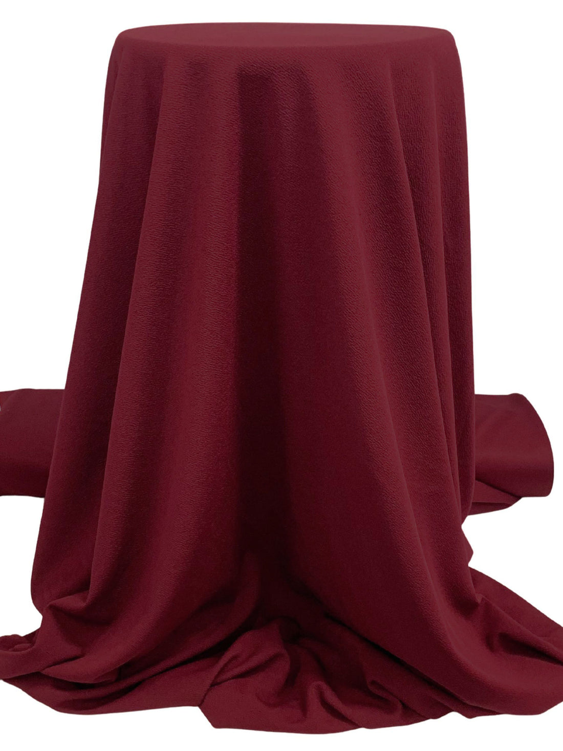 Claret Red Polyester/Lycra Liverpool Double Knit 58W