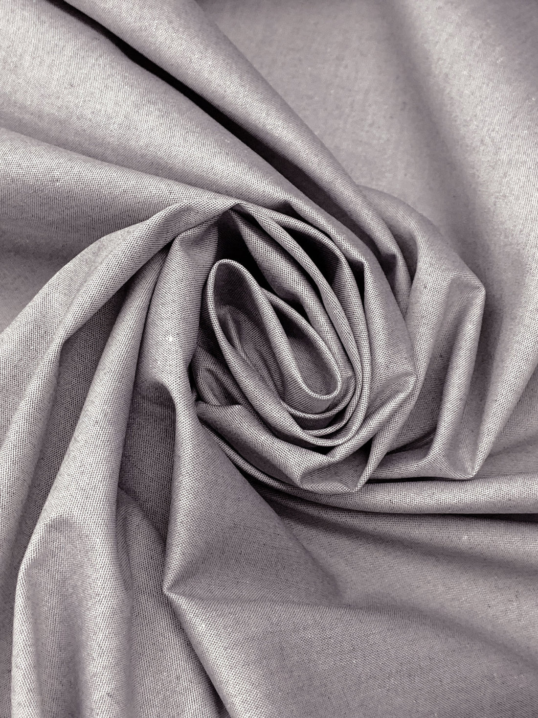 Taupe Gray/White 100% Cotton Chambray Shirting 66W