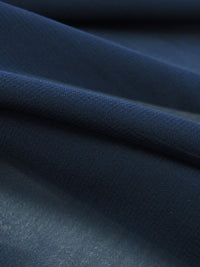 Dark Lapis Blue 100% Polyester Chiffon 58W