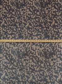 Pale Brown/Dark Espresso 100% Polyester Animal Print Chiffon - Famous Dress Designer - 60W