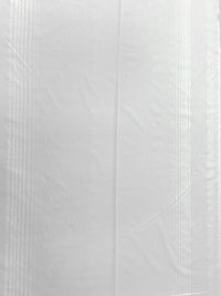 White/Silver Cotton/Lurex Double Border Vertical Stripe Design Shirting 36W