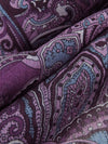 Royal Purple/Slate Blue/Deep Plum/Multi 100% Polyester Ornate Floral Print Crinkle Chiffon 56W