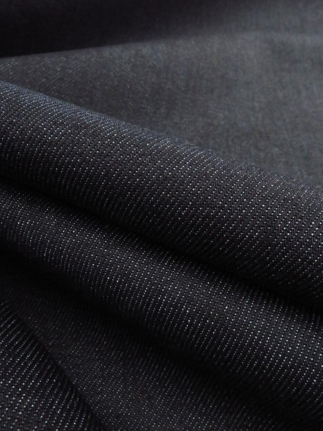 Dark Wash Navy Cotton/Lycra Stretch Denim Twill 54W