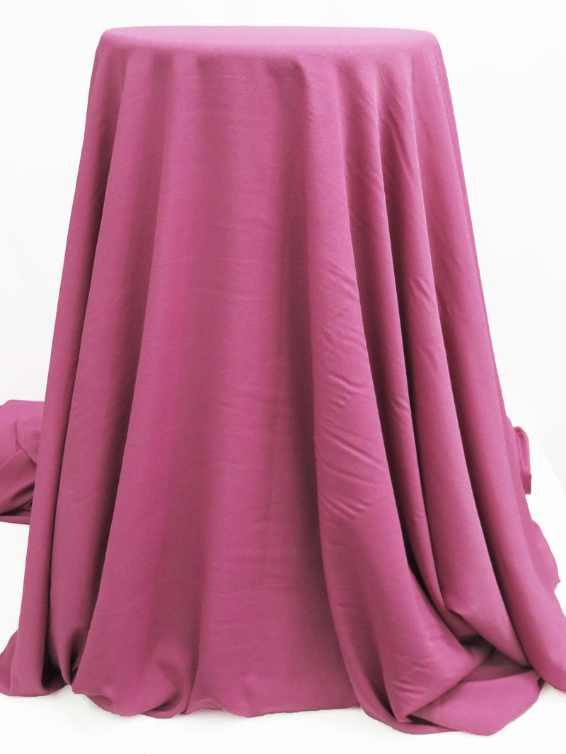 Wild Orchid Pink 100% Polyester Crepe de Chine 56W