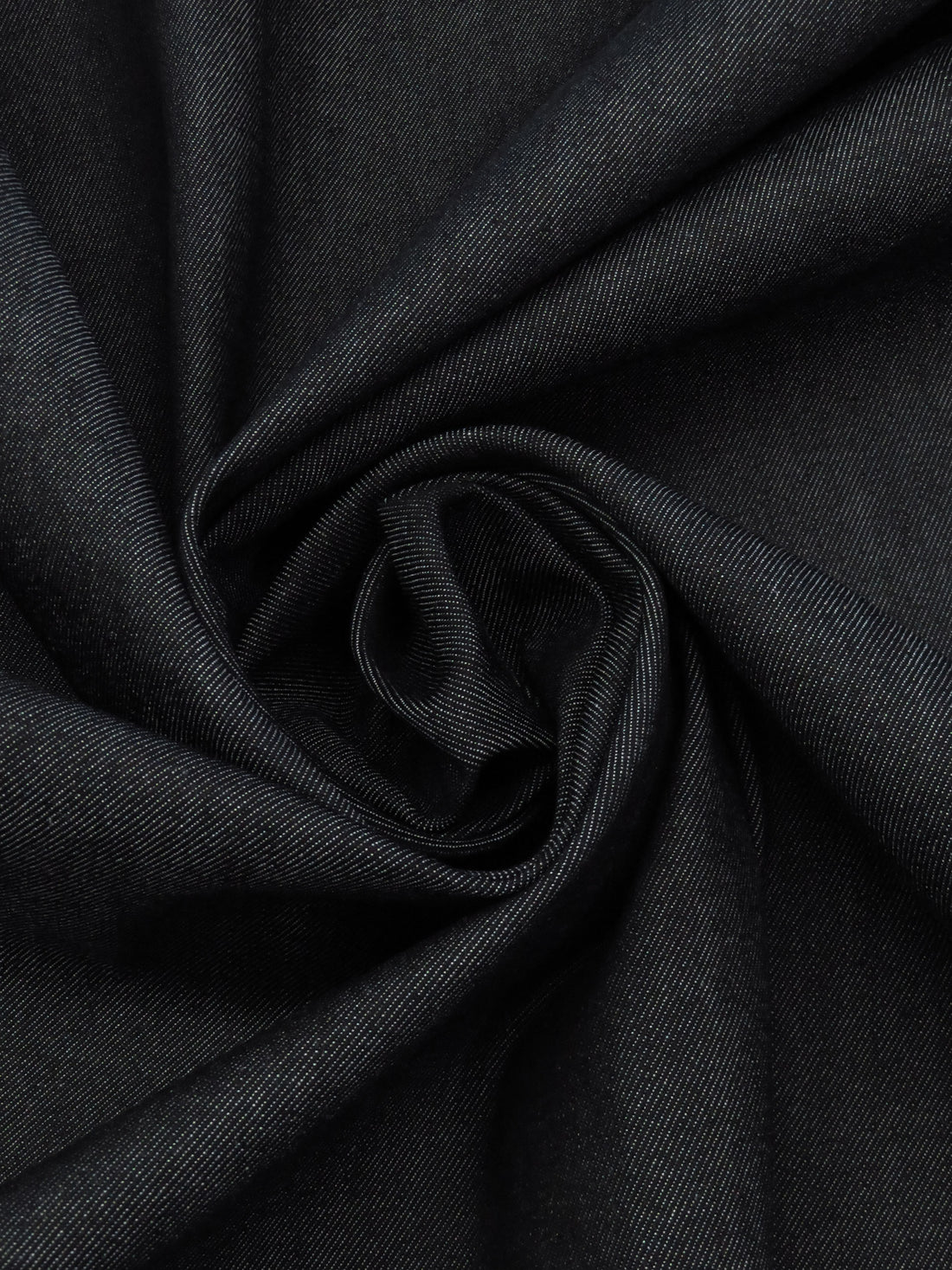 Cool Black Cotton/Lycra Stretch Denim Twill 58W