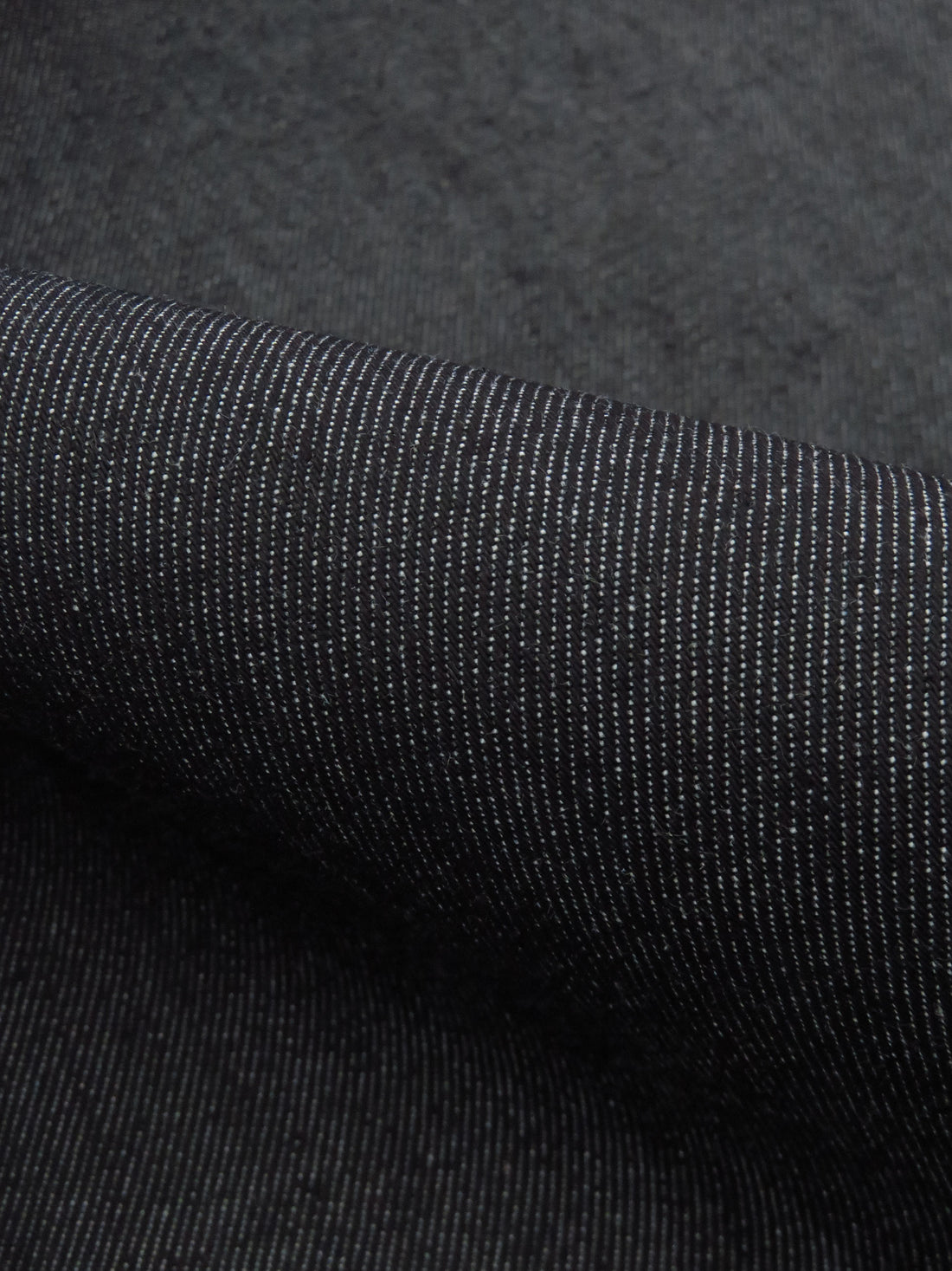 Cool Black Cotton/Lycra Stretch Denim Twill 58W
