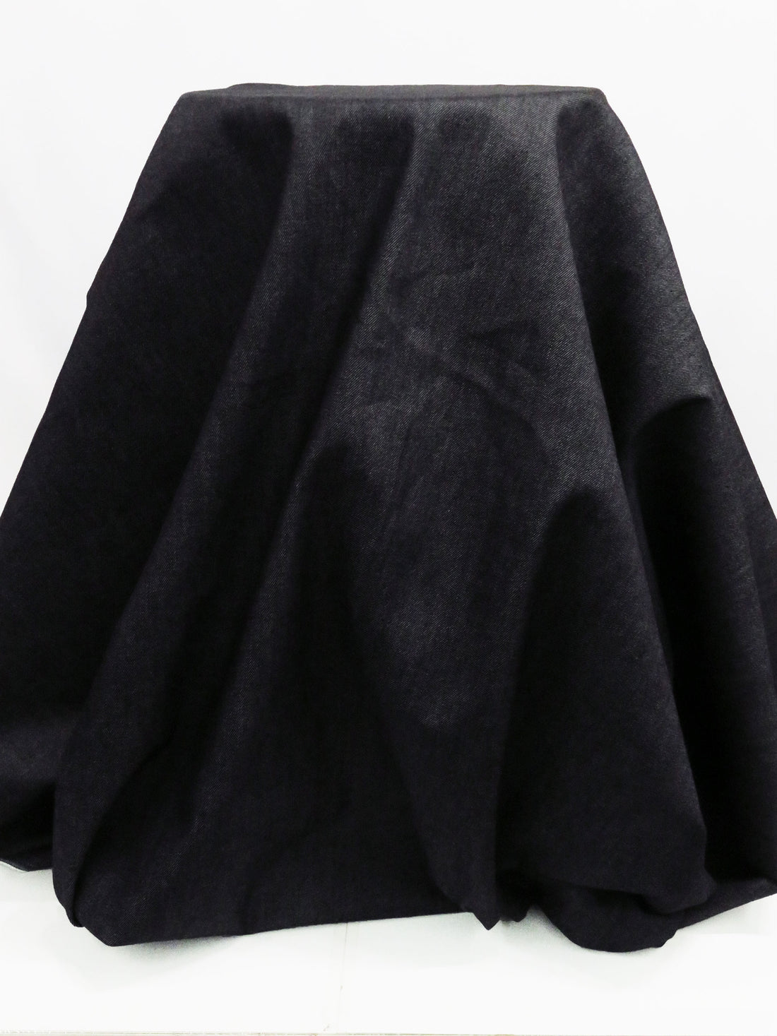 Cool Black Cotton/Lycra Stretch Denim Twill 58W