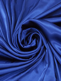 Deep Blueberry 100% Polyester Charmeuse 58W