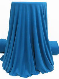 Cerulean Polyester/Lycra ITY Knit - Famous Dress Designer - 58W