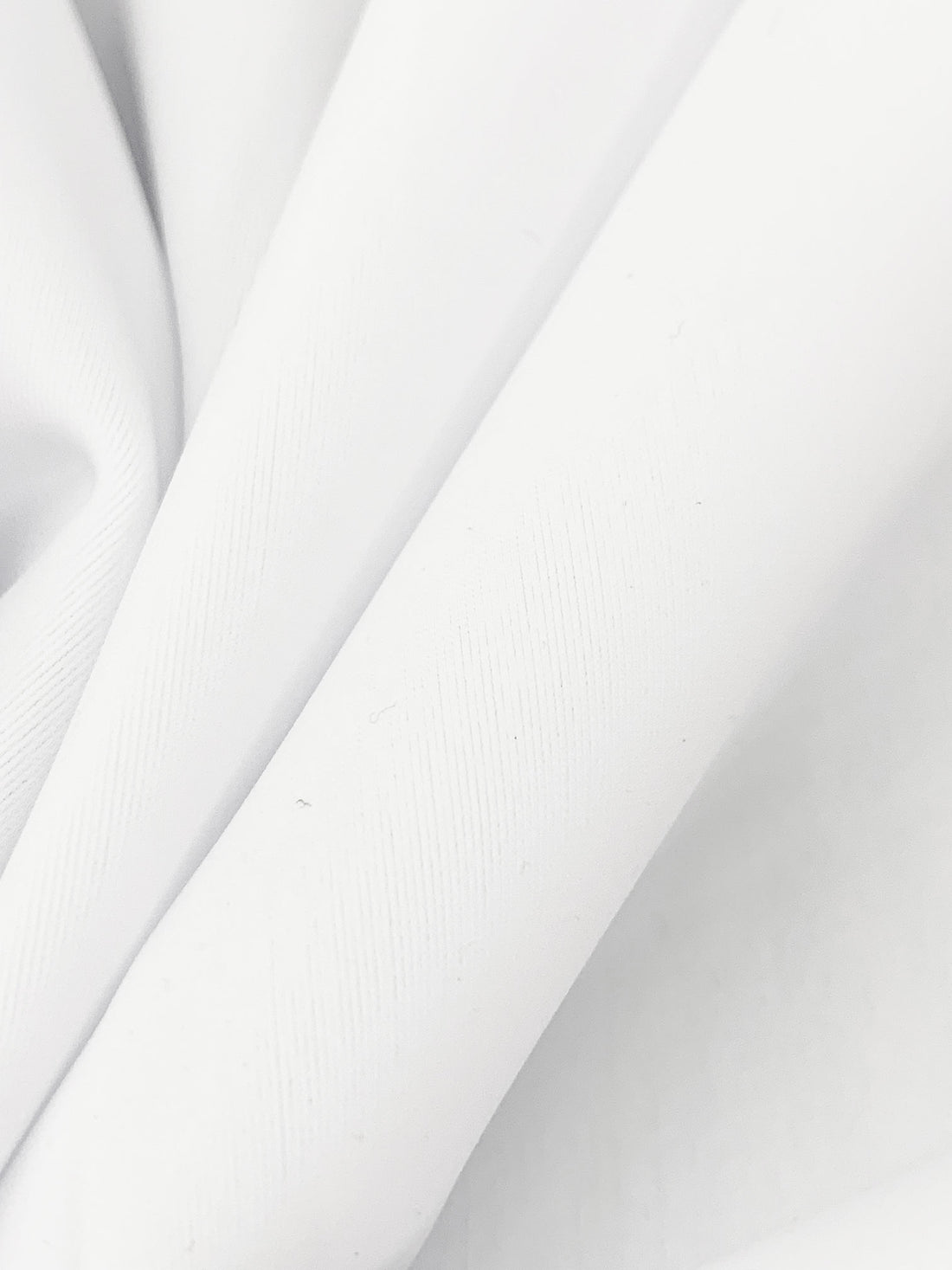 Stark White Nylon/Lycra Swim/Activewear Knit 56W