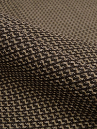 Biscuit Brown/Dark Espresso/Pale Taupe Rayon/Cotton Novelty Weave Suiting 60W