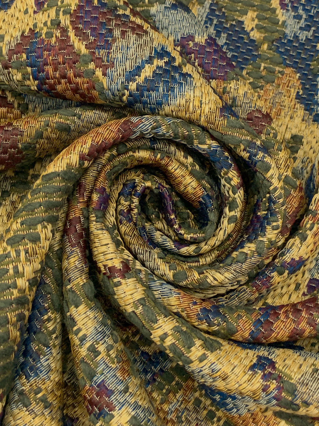 Navy/Dandelion/Rifle Green/Multi 100% Polyester Novelty Tapestry Coating - NY Designer - 56W