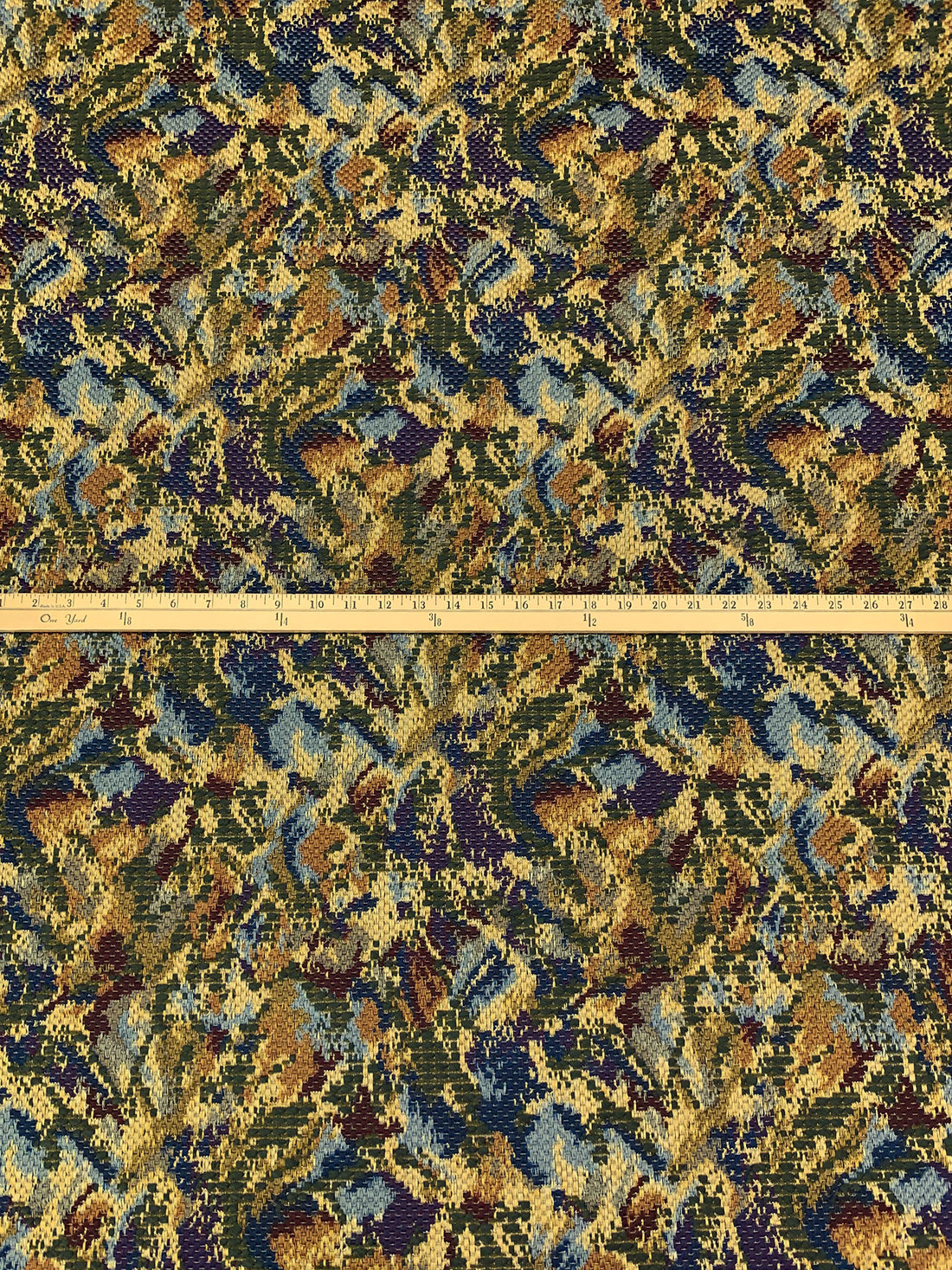 Navy/Dandelion/Rifle Green/Multi 100% Polyester Novelty Tapestry Coating - NY Designer - 56W