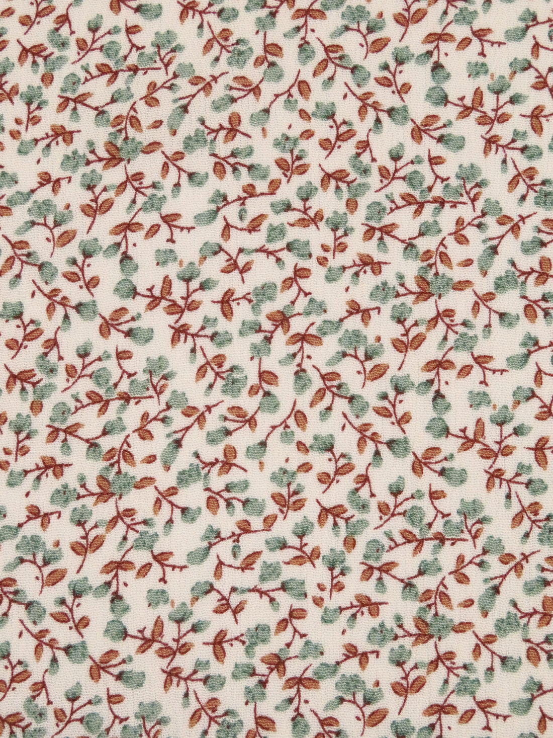 Beige/Artichoke/Durian/Multi 100% Rayon Small Floral Print Crinkle Challis 52W