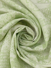 Olivine/Off-White Linen/Tencel Rugged Lace Handkerchief Print Mid-Weight Woven 56W