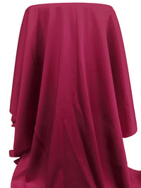 Claret Polyester/Lycra Stretch Satin - Nicole Miller - 42W