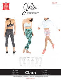 Jalie Patterns - Clara High-Waisted Leggings #3887 - Women/Girls Sizes