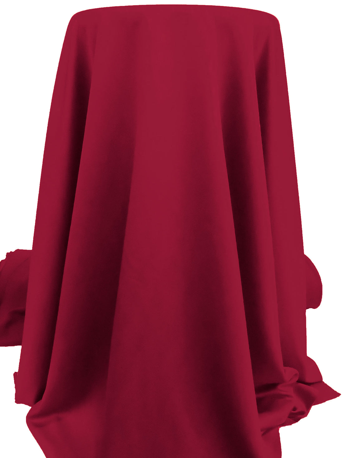 Dark Vivid Burgundy 100% Polyester Crepe-Back Satin 58W