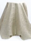 Ash Beige 100% Linen Daisy Jacquard Design Mid-Weight Woven 60W