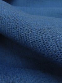 Cyan Cobalt/Black 100% Linen Cross-Dyed Shirt-Weight Woven 60W