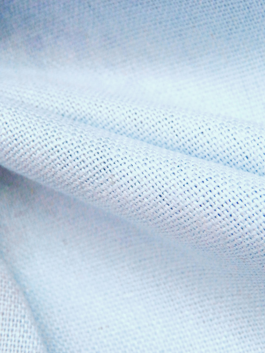 Pale Cornflower Blue Organic Linen/Rayon Shirt Weight Woven 54W