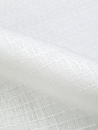 Rice White 100% Linen Novelty Weave Mid-Weight Woven 58w