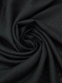 Black 100% Linen Novelty Leno Weave Mid-Weight Woven 60W