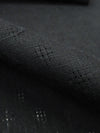 Black 100% Linen Novelty Leno Weave Mid-Weight Woven 60W