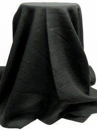 Black 100% Linen Novelty Leno Weave Mid-Weight Woven 60W