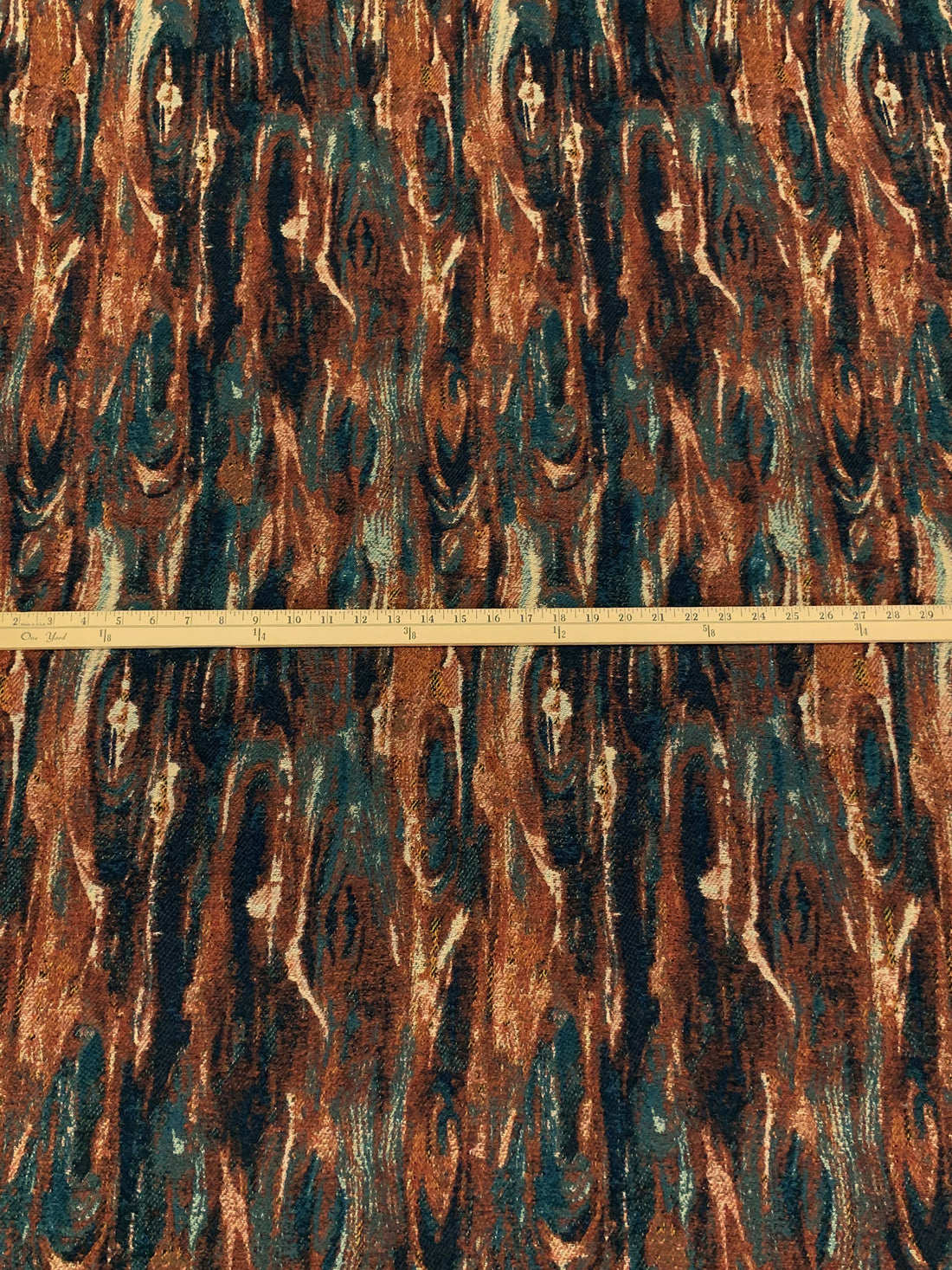 Chestnut/Black/Cream/Multi Wool/Polyester Novelty Tapestry Coating - NY Designer - 48W