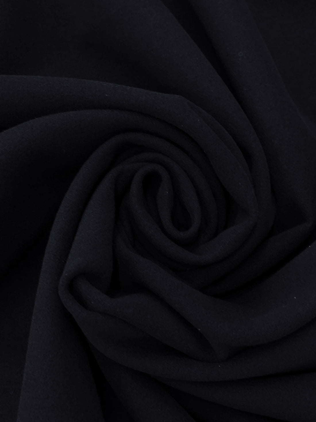 Muted Midnight Navy 100% Polyester Double Faced Coating - NY Designer - 58W