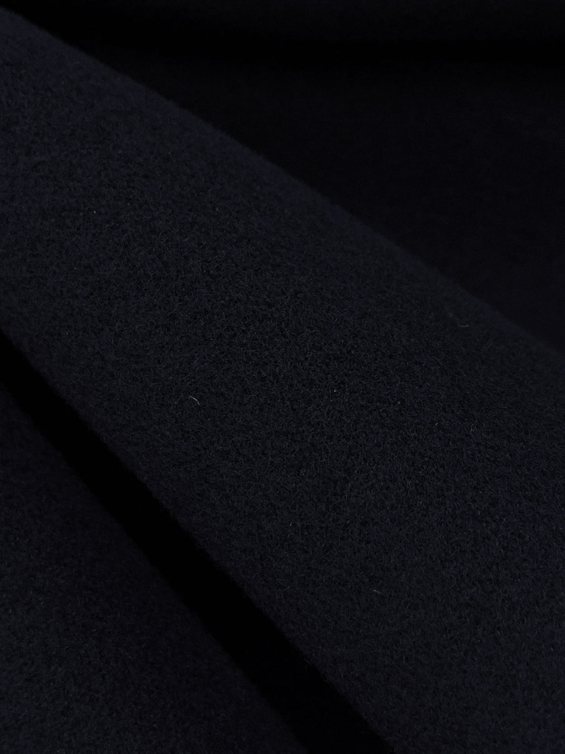 Muted Midnight Navy 100% Polyester Double Faced Coating - NY Designer - 58W