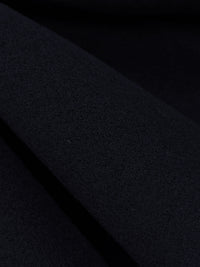 Muted Midnight Navy 100% Polyester Double Faced Coating - NY Designer - 58W