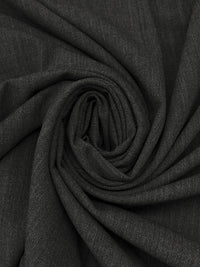 Charcoal Wool/Nylon/Lycra Crepe Stretch Suiting 58W