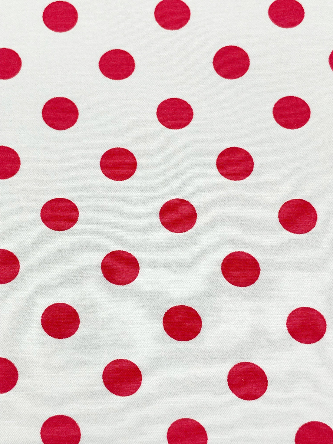 White/Cardinal Red Rayon/Nylon/Lycra Polka Dot Print Stretch Bengaline Suiting 56W