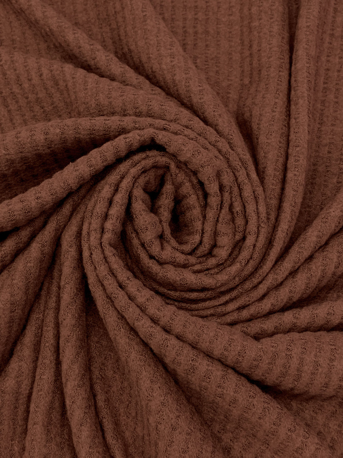 Bistro Brown Polyester/Rayon/Lycra Brushed Waffle Sweater Knit 56W
