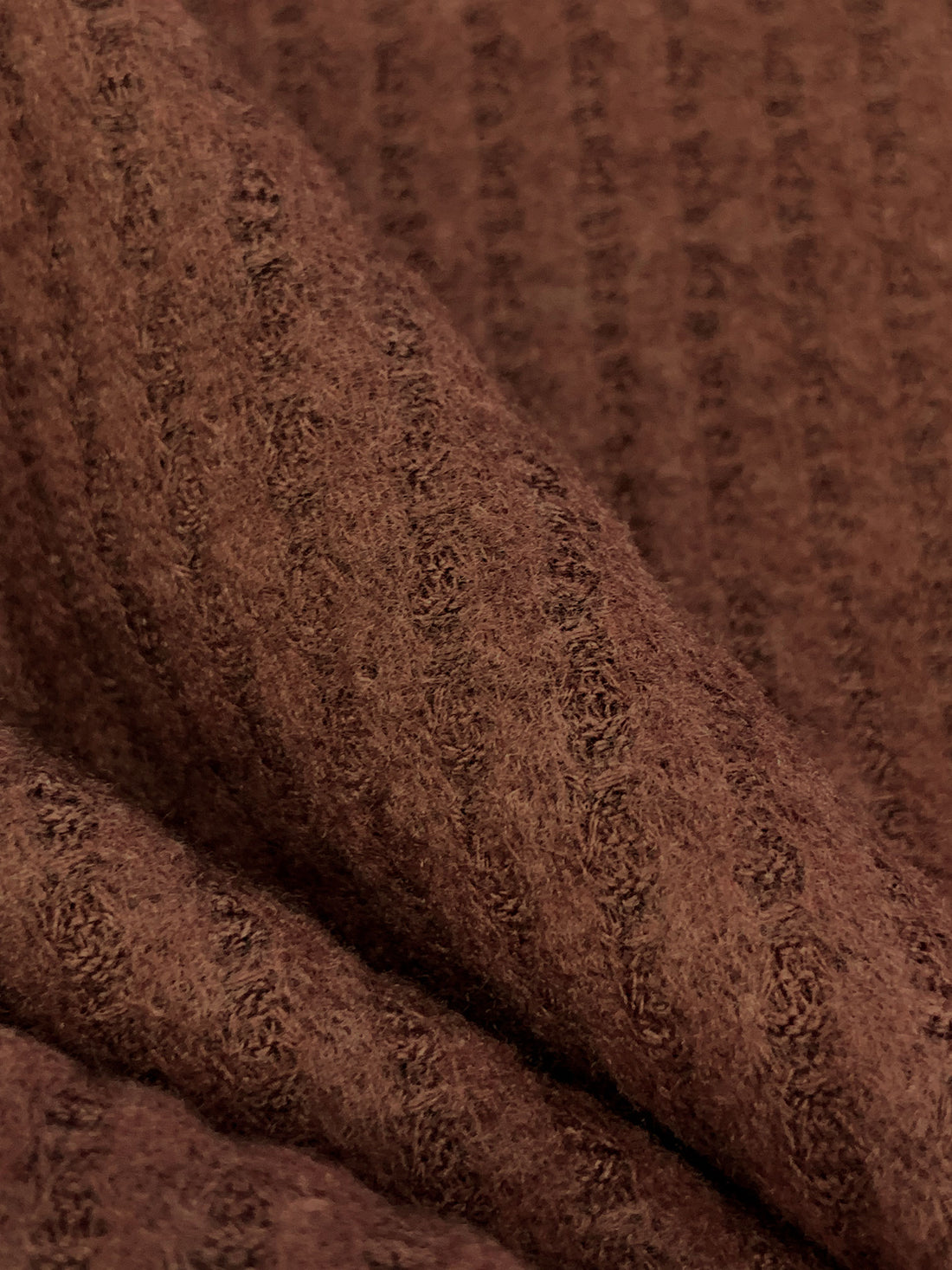 Bistro Brown Polyester/Rayon/Lycra Brushed Waffle Sweater Knit 56W