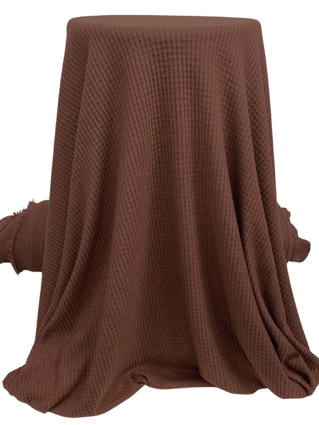 Bistro Brown Polyester/Rayon/Lycra Brushed Waffle Sweater Knit 56W