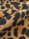 Sunrise Tan/Black/Graham Cracker 100% Rayon Animal Print Crepe Blouse Weight Woven - NY Designer - 56W