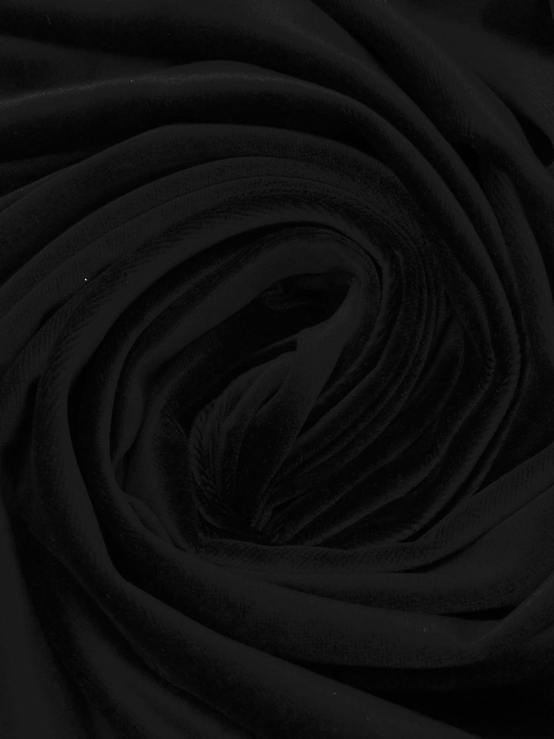 Black 100% Cotton Velveteen - NY Designer - 60W