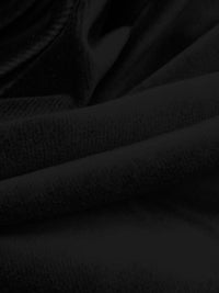 Black 100% Cotton Velveteen - NY Designer - 60W